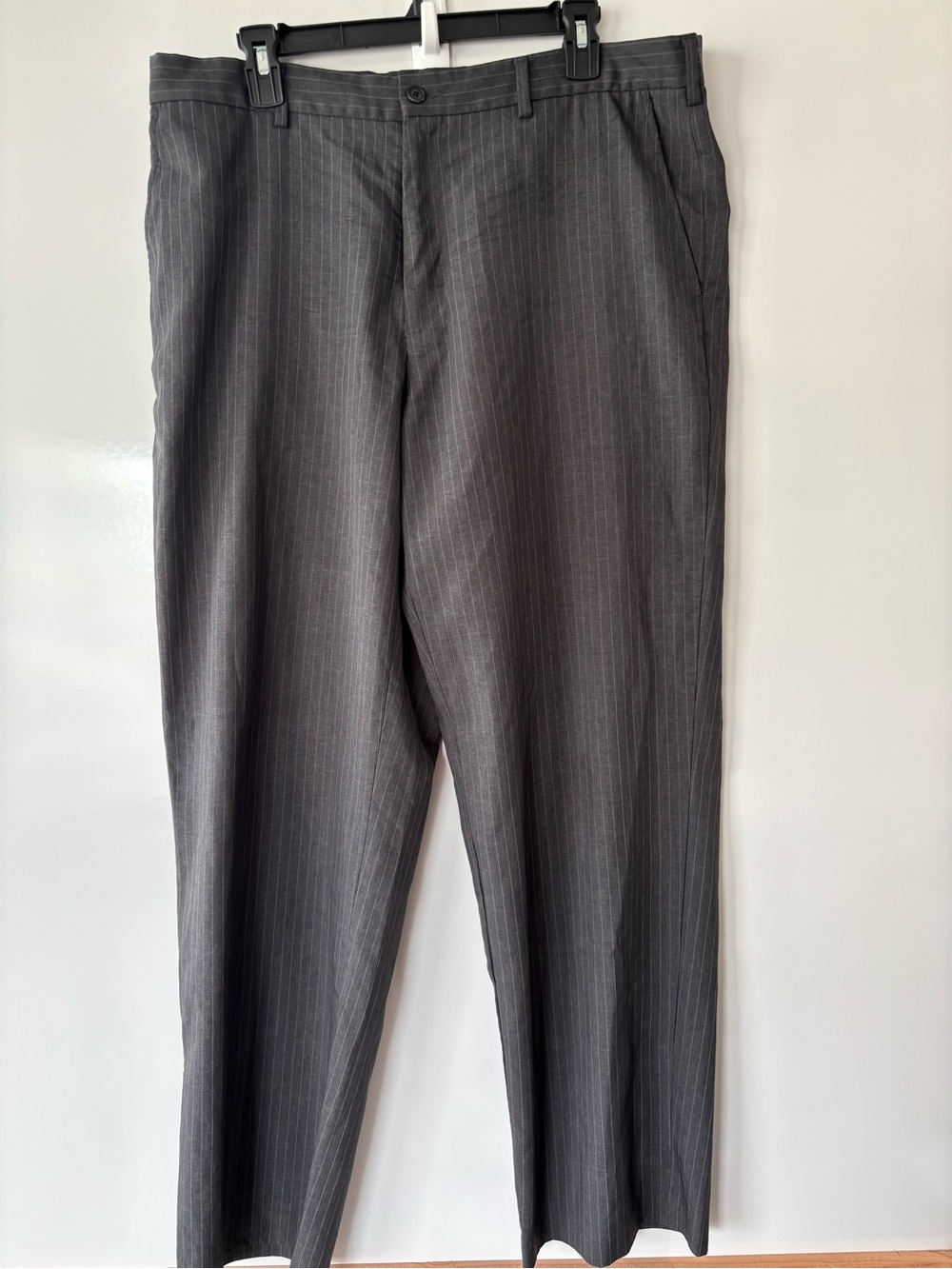 Perry Ellis Gray Pinstripe Dress Pants